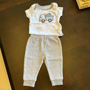 Baby Essentials 6 month Easter Bunny Matching Outfit Set